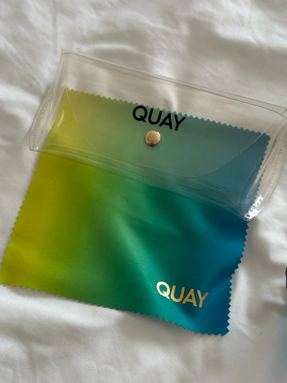 QUAY Nightfall 1212 Oversized Square Shield Sunglasses Tortoise / Blue Lens Rare